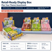 Lot de 12 claviers sensoriels lumineux à 9 touches avec boutons tactiles, motifs chiots et chatons, à partir de 6 ans