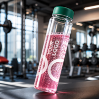Bouteille shaker de protéines Tritan sans BPA de 350 ml et 500 ml à marque privée pour les marques de nutrition et de bien-être