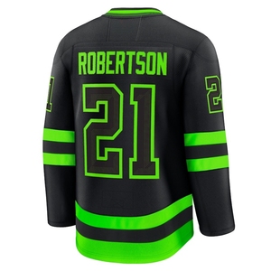 Maglia da Hockey su Ghiaccio Dallas Stars con Ricamo, Vendita all'Ingrosso # 29 <span class=keywords><strong>Jake</strong></span> Oettinger # 14 Jamie Benn # Divisa da hockey 21 Jason Robertson - Product Image 6