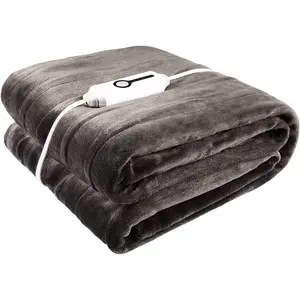 Chăn điện ném hai mặt flannel chăn nóng siêu mềm máy có thể giặt 4 cài đặt sưởi ấm