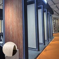 Faux marbre 3D extérieur moderne Mcm décor intérieur revêtement feuille de placage argile carrelage mural doux Flexible panneau mural pierre de travertin