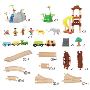 Hot Bán Đồ Chơi Bằng Gỗ Rừng Sồi <span class=keywords><strong>Train</strong></span> Theo Dõi Thiết Lập <span class=keywords><strong>Train</strong></span> Trẻ Em Của Sáng Tạo DIY Lắp Ráp Xe Đồ Chơi Cho Trẻ Em - Product Image 6