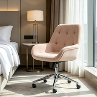 Chaise de bureau pivotante empilable et réglable en hauteur, en tissu durable, personnalisable, pour chambre d'hôtel moderne – Vente chaude directe usine