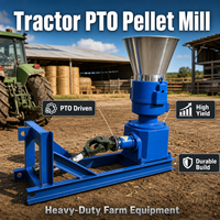Machine à granulés à entraînement par prise de force de tracteur pour usage agricole, granulateur d'aliments pour animaux pour la fabrication de granulés d'aliments pour bovins et volailles