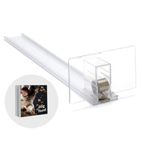 Présentoir de support de supermarché Armoires de vente au détail automatiques en plastique Diviseur d'étagère en acrylique pour rouge à lèvres Poussoir d'étagère pour cigarettes et tabac