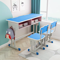Table de classe en métal durable avec ensemble chaise de bureau réglable – Fournisseur d'équipements de mobilier scolaire – Poste de travail pour enfants