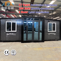 2026 Meilleure vente en Chine Maison conteneur préfabriquée pliable et extensible de 20 pieds à double aile, portable, pour expédition, directement de l'usine