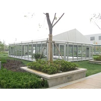 Tente de réception extérieure 200-300 places, PVC transparent, structure en aluminium, grande tente pour événements, mariages et fêtes