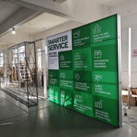 Stand Feria: Caja de Luz Portátil para Inventario y Análisis en Ferias Comerciales de Tecnología para Hostelería, Exhibición de Pared para Stands