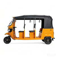 Tuk-tuk électrique, auto-rickshaw, véhicule électrique à 3 roues, Ke Ke électrique, tricycle électrique, E-rickshaw, Bajaj TVS, 3 rangées de sièges