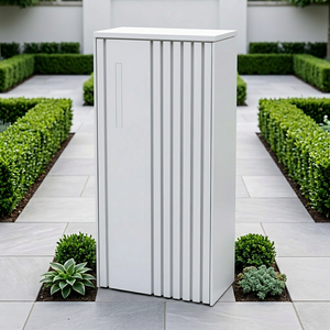 Boîte <span class=keywords><strong>aux</strong></span> <span class=keywords><strong>lettres</strong></span> blanche, boîte <span class=keywords><strong>aux</strong></span> <span class=keywords><strong>colis</strong></span>, boîte <span class=keywords><strong>aux</strong></span> <span class=keywords><strong>lettres</strong></span> au sol, en acier galvanisé, <span class=keywords><strong>pour</strong></span> l'extérieur, grande boîte <span class=keywords><strong>aux</strong></span> <span class=keywords><strong>colis</strong></span> <span class=keywords><strong>pour</strong></span> <span class=keywords><strong>colis</strong></span> - Product Image 1