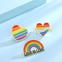 Pins de Solapa Personalizados de Aleación de Zinc con Esmalte de Arcoíris Pulido, Económicos y a la Moda, para Pedidos al por Mayor, Artesanía Metálica Promocional