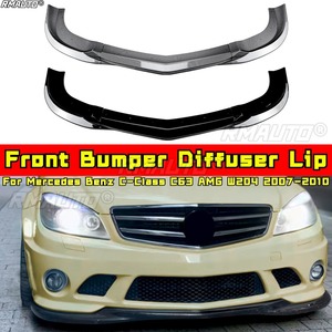 For Mercedes Benz C-Class C63 AMG W204 2007-2010 Body Kit Front Bumper <b>Diffuser</b> Front Bumper Spoiler Protector <b>Car</b> Accessories - Product Image 1