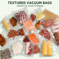 Sacs sous vide thermoscellables pré-découpés 10x15cm, qualité alimentaire, réutilisables, compatibles congélateur, pour viande, hermétiques, transparents, en vrac