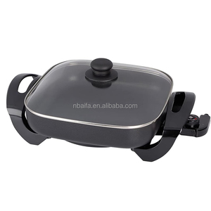 Aifa, <span class=keywords><strong>olla</strong></span> caliente de aluminio, Mini sartén eléctrica de 12 ", sartén eléctrica antiadherente, revestimiento de sartén para Pizza, sartén para hacer Pizza eléctrica - Product Image 3