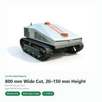 Tondeuse à gazon robotisée intelligente entièrement automatique avec navigation GPS et télécommande pour les zones de pâturage, vergers et terrains herbeux, tondeuse à fléaux électrique télécommandée