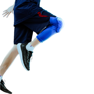 Hot-seling Chất lượng cao tổ ong Miếng đệm đầu gối bảo vệ chống trượt miếng bọt biển & Spandex unisex bóng đá bóng rổ thiết bị đào tạo - Product Image 1