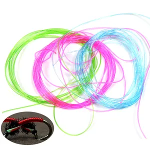 8M/Reel Clear Stretch Rib Round Larvae Lace Nymph Ribbing Material Body Fly Tying Line Green Red Brown Multiple Color