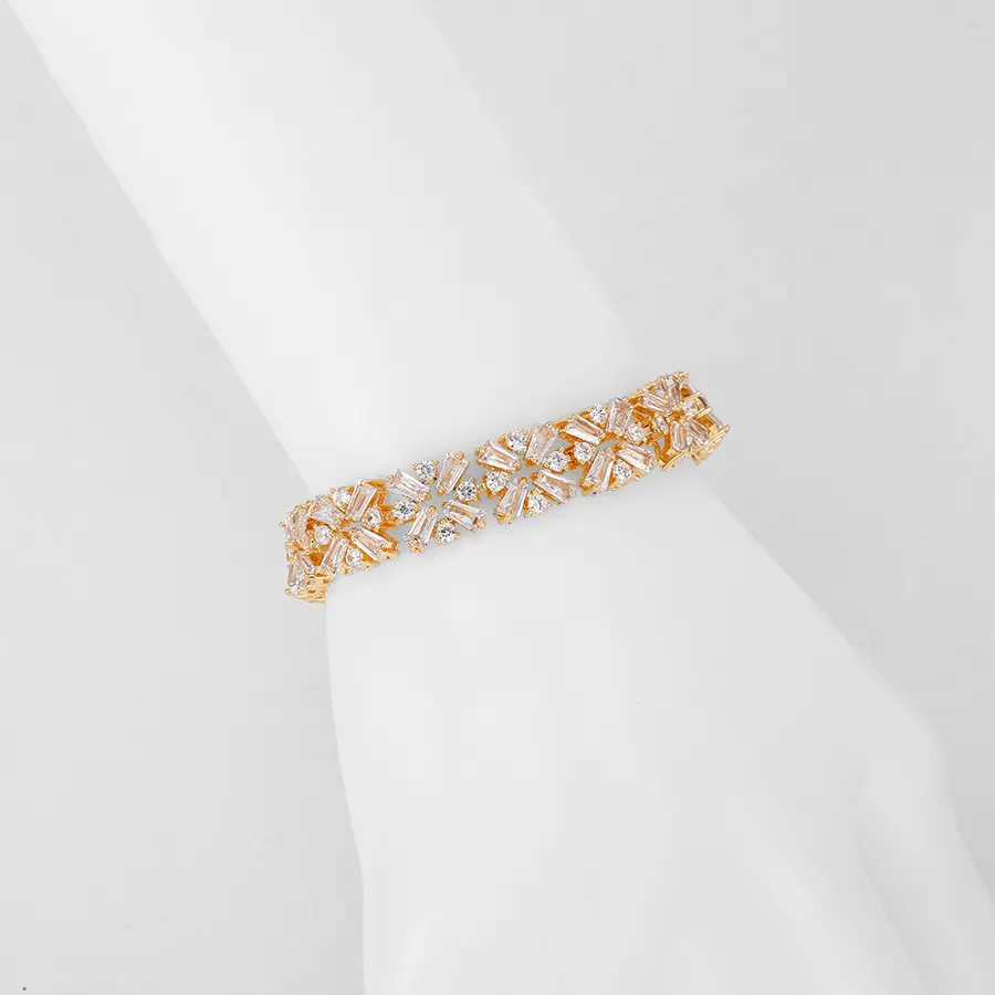 set-462 Xuping bridal jewelry dubai luxury white gold cubic zirconia earring necklace set