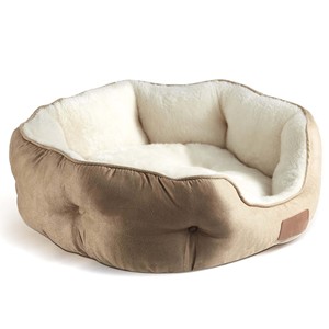 Organische, milieuvriendelijke honden- en kattenbed met orthopedisch traagschuim, wasbaar, duurzaam, winterwarm, in doos/karton verpakt - Product Image 1