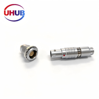 Connecteur médical circulaire auto-bloquant série B 2 3 4 6 8 broches compatible FGG EGG, câble push-pull avec coque métallique