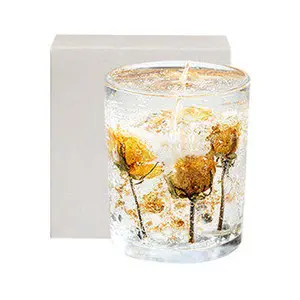 Premium Quality Luxury Fragrance Gel Wax Flower Jelly Wax Candles Dried Flower Decoration Jelly Candle