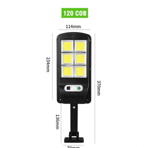 Solar Outdoor Wall Lamp 120 COB <b>LED</b> 114x234mm Waterproof With Motion <b>Sensor</b> For Garden Patio - Product Image 1