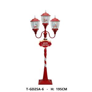Lanterne <span class=keywords><strong>de</strong></span> poteau lumineux <span class=keywords><strong>de</strong></span> <span class=keywords><strong>Noël</strong></span> moderne à LED avec musique pour la décoration <span class=keywords><strong>de</strong></span> festival - Product Image 1