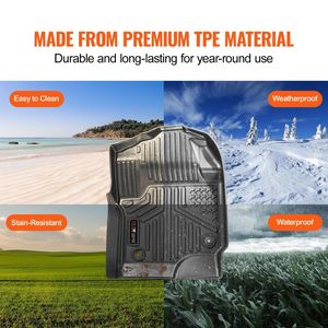 พรมปูพื้นรถยนต์กันลื่นสุดหรูสำหรับรถฟอร์ด F-250/F-350/F-450พรมรถยนต์ขนาด2017-2022 3D 3ชิ้นต่อชุด - Product Image 4