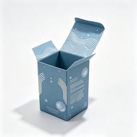Boîte d'expédition en carton ondulé bicolore personnalisée avec bordure dorée, pliable, boîte en papier de luxe pour l'emballage de produits cosmétiques et cadeaux