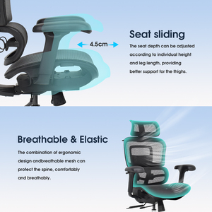 Chaise de <span class=keywords><strong>bureau</strong></span> <span class=keywords><strong>ergonomique</strong></span> à dossier haut de Chine, ensemble <span class=keywords><strong>bureau</strong></span> et chaise de <span class=keywords><strong>bureau</strong></span> professionnel moderne en maille, équipement de mobilier de <span class=keywords><strong>bureau</strong></span> - Product Image 4