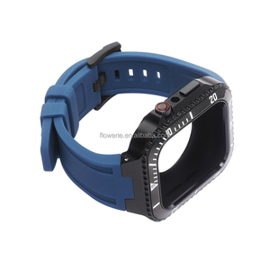 <span class=keywords><strong>Coque</strong></span> étanche en silicone souple pour <span class=keywords><strong>apple</strong></span> <span class=keywords><strong>watch</strong></span>, série 7 <span class=keywords><strong>6</strong></span> 5 4 3 2 1 SE <span class=keywords><strong>40</strong></span> 41 42 44 45mm, couverture complète - Product Image 4