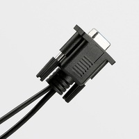 Cable Divisor en Y USB RJ45 Macho a DB9 RS232 Personalizado, 28AWG, Trenzado, Blindado, con Cubierta de PVC para Computadora y Proyector