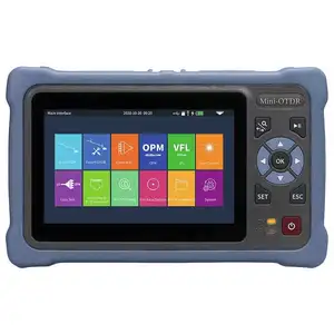 Mini OTDR 60-100KM 1310/1550nm 1610nm Active Fiber Optic Reflectometer Touch Screen VFL OLS OPM Event Map Ethernet Cable Tester