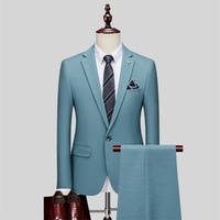 Ensemble de costumes de mariage Groom Business Casual Korean Slim 3 Piece Suits Set pour hommes