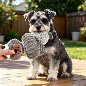 Juguete de Peluche para Perros, Resistente y <span class=keywords><strong>El</strong></span>ástico, Juguete para Masticar con Forma de Animal, para Perros Pequeños y Medianos - Product Image 2