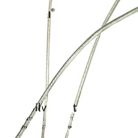 Câble d'écouteurs TPE, plaqué argent OCC 0.7, 5 pièces