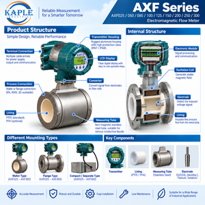 100%New Original Electromagnetic <b>Flow</b> <b>Meter</b> ADMAG AXF010G AXG050 AXF100 Magnetic Water Oil Flowmeter Stainless Steel - Product Image 6