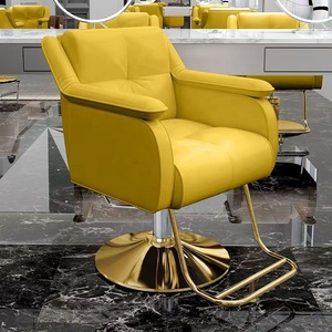 Chaises multicolores pour salon de coiffure, chaises de coloration et de coupe avec accoudoirs, chaises de coiffure pivotantes et réglables - Product Image 3
