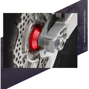 Piezas de motocicleta, accesorios de motocicleta de mecanizado cnc, Juego de 4 <span class=keywords><strong>tapacubos</strong></span>: cubiertas de rueda de motocicleta de aluminio coloridas - Product Image 5