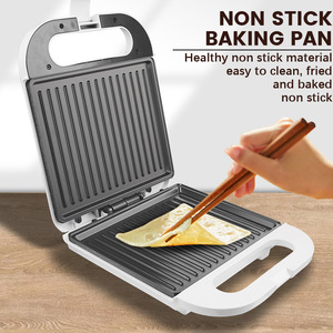 Machine à sandwich Dsp Dansong 1400W avec plaque de cuisson antiadhésive pour un petit-déjeuner sain et une cuisson multifonctionnelle - Product Image 2