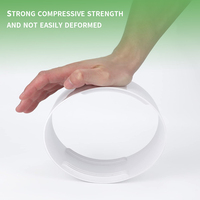 Coupleur de conduit d'évacuation pour climatiseur portable manuel domestique, épaisseur 2,0 mm, ABS écologique et durable, compatible avec tuyau de 5,9 pouces