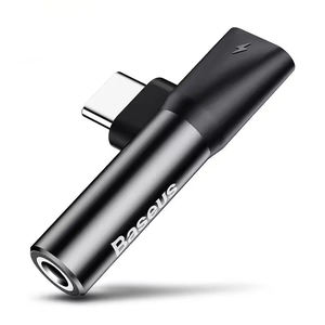 <span class=keywords><strong>Baseus</strong></span>-Câble audio L41 Type-C vers prise 3.5mm, adaptateur répartiteur d'écouteurs pour Xiaomi Huawei, chargeur <span class=keywords><strong>USB</strong></span> C, adaptateurs de connecteurs auxiliaires - Product Image 1