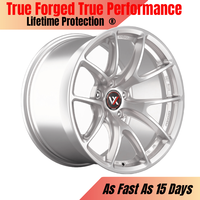VX Wheels 19 20 21 Zoll 5x114.3 Gestaffelte Tiefkonkave Gebürstete Silberne VS-5RS 5-Speichen Geschmiedete Felgen für Ford Mustang GT Shelby