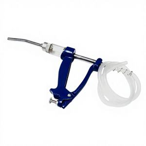 Pistola de Inyección Veterinaria de 10 ml, Dosificador Continuo Ajustable Automático, Herramienta de Dosificación de Metal para Cerdos y Ovejas - Product Image 4