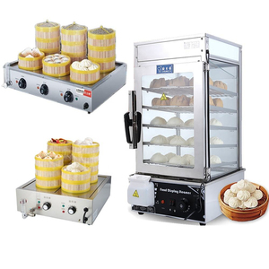 Oferta Caliente: Máquina Eléctrica Comercial de Acero Inoxidable Ecológica para Calentar y Exhibir Alimentos, Vaporera de Bao Bun, Precio al por Mayor - Product Image 1