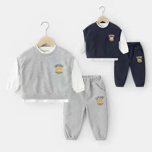 Ensemble de vêtements de printemps et d'automne pour garçons, combinaison de sport pour enfants, T-Shirt et pantalon pour bébé, vêtements décontractés, nouvelle collection