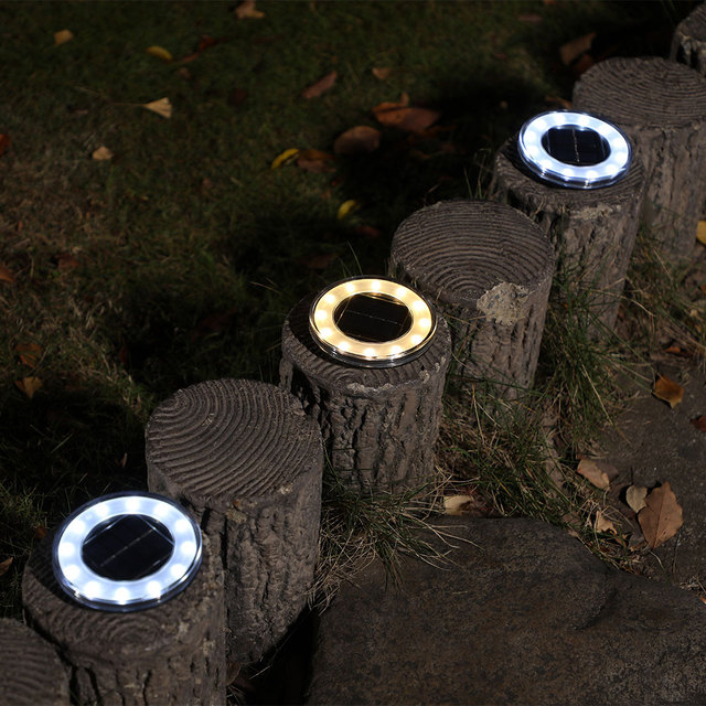 0.5 W Ip44 Waterproof Standard Plastic Outdoor Solar Ground Light Led Ground Lighting Solar Disk Light