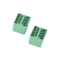 Connecteur femelle à double rangée à angle droit, pas de 3,81 mm, en laiton, 300 V, pour panneau PCB
