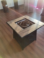 Fer, Céramique Propane/GPL Foyer Table Jardin Propane Chaud Feu Table Extérieur Patio Chauffage